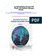 Managing Operations Across The Supply Chain 5Th Edition Morgan Swink Full Chapter