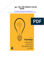 Psychology 14E 14Th Edition Carole Wade All Chapter