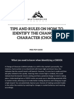 Tips and Rules On How To Identify The Change of Character (Choch)