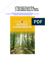 Using Financial Accounting Information The Alternative To Debits and Credits 10Th Edition Gary A Porter All Chapter