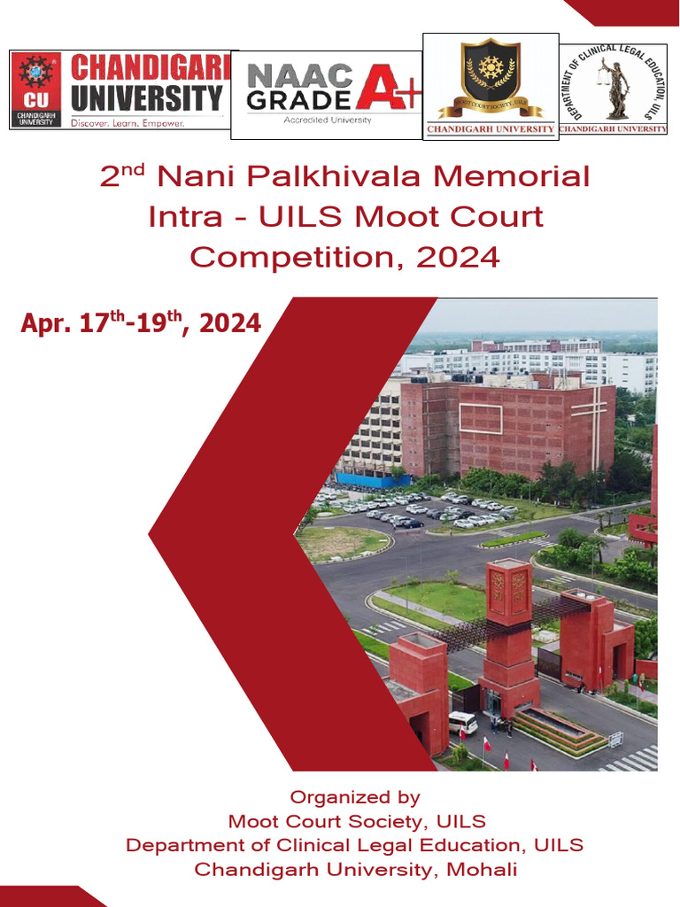 2nd Nani Palkhivala Memorial Intra Uils Moot Court Competition