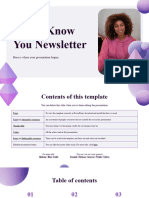 Get to Know You Newsletter by Slidesgo