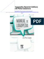 Download Manual De Logopedia Spanish Edition Jordi Pena Casanova full chapter