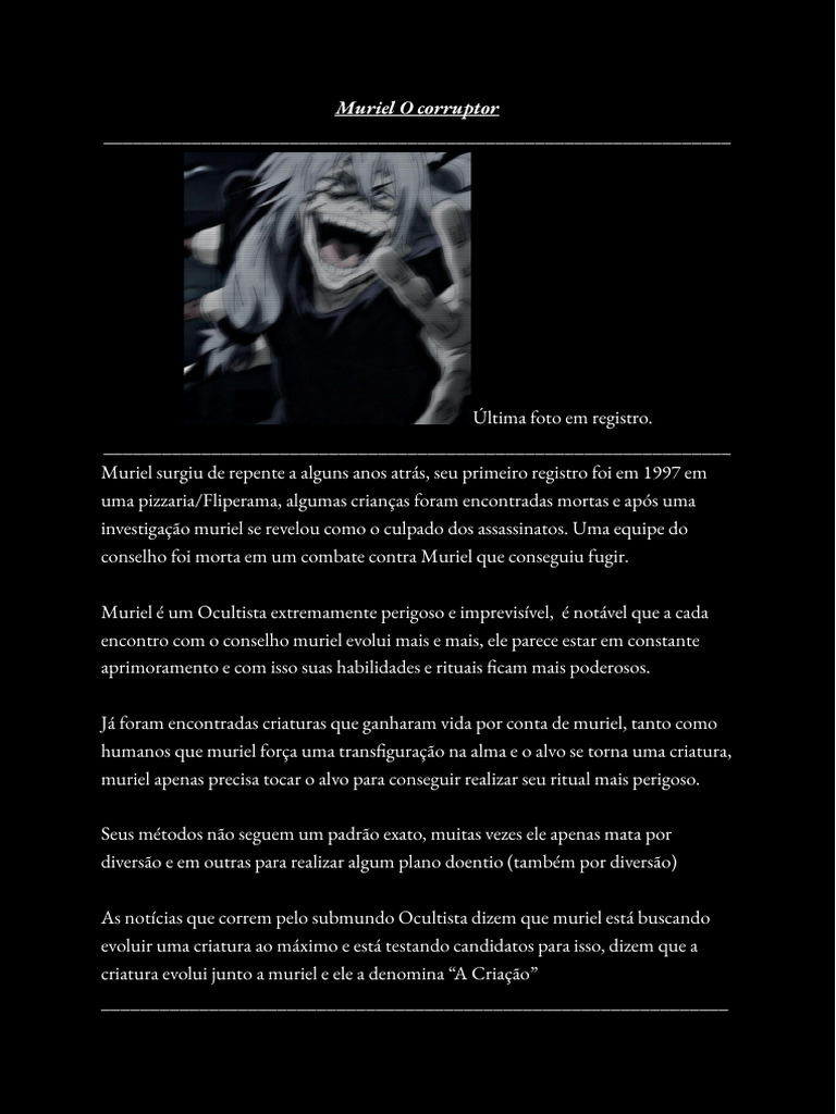 Muriel O Corruptor | PDF