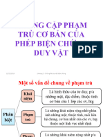 Chương 2. (Phần 3) Các Cặp Phạm Trù