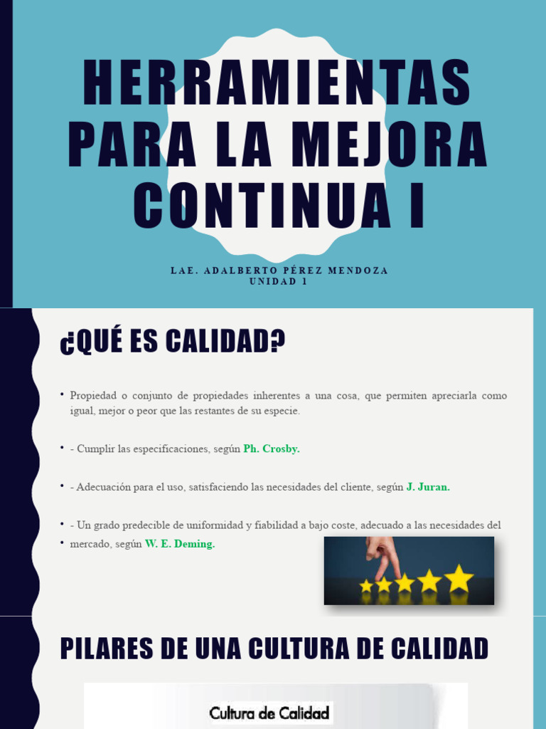 Herramientas para Mejora Continua en Calidad | PDF | Calidad (comercial)