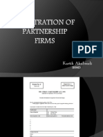 Registration of Firms