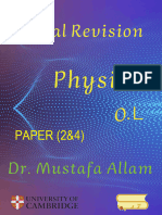 Physics (Paper 2&4) Final Revision