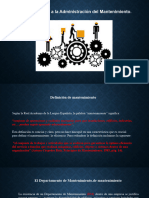 Introducción A La Administración Del Mantenimiento