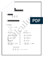 Chain Rule Applications of Chain Rule