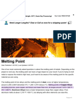 Melting Points of Metals - OnlineMetals - Com®