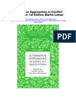 Download Alternative Approaches In Conflict Resolution 1St Edition Martin Leiner full chapter