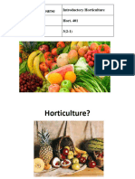 Introduction & Importance of Horticulture