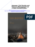 Public Brainpower Civil Society and Natural Resource Management 1St Edition Indra Overland Eds All Chapter