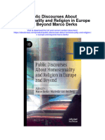 Download Public Discourses About Homosexuality And Religion In Europe And Beyond Marco Derks all chapter