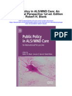 Download Public Policy In Als Mnd Care An International Perspective 1St Ed Edition Robert H Blank all chapter