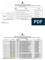 Time Table - Module - I