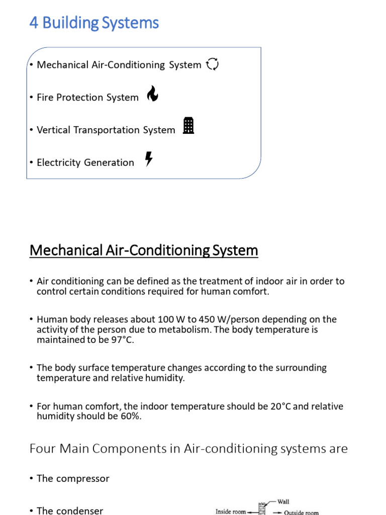 Overview of Building Systems | PDF | Air Conditioning | Elevator