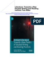 Download Ambient Literature Towards A New Poetics Of Situated Writing And Reading Practices Tom Abba full chapter
