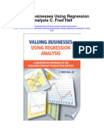 Download Valuing Businesses Using Regression Analysis C Fred Hall all chapter