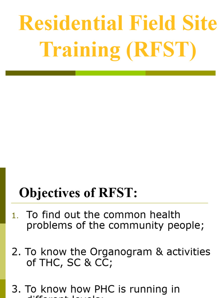 RFST: Assessing Hygiene in Rural Children | PDF | Knowledge | Cognition