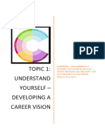BioMed AI CDT - Topic 1 - Understand Yourself Workbook