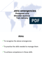 Obstetric Emergencies