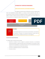 Clasificación de Los Productos y Servicios Financieros.