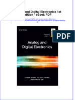 Book PDF Analog and Digital Electronics 1St Edition PDF Full Chapter