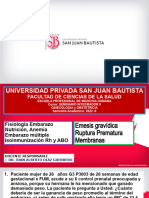 Fisiologia Del Embarazo, Anemia , Rpm, Nutrición, Emesis Gravidica