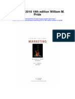 Download Marketing 2018 19Th Edition William M Pride full chapter