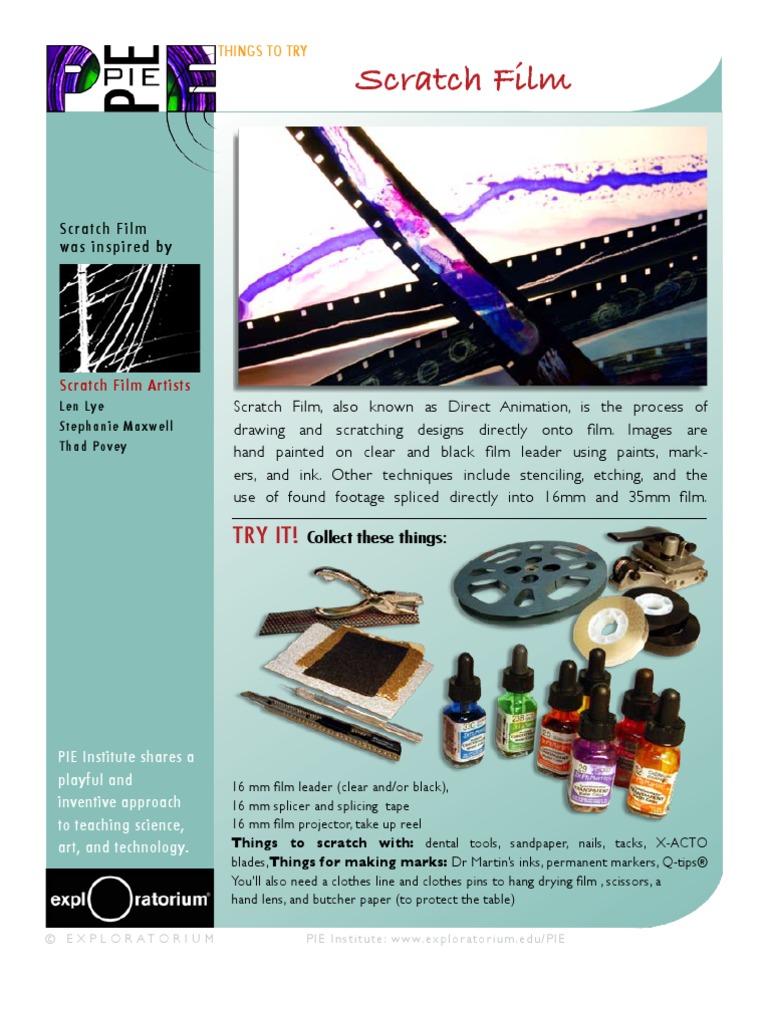 Scratch Film PDF Media Technology Art Media