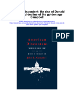 American Discontent The Rise of Donald Trump and Decline of The Golden Age Campbell Full Chapter