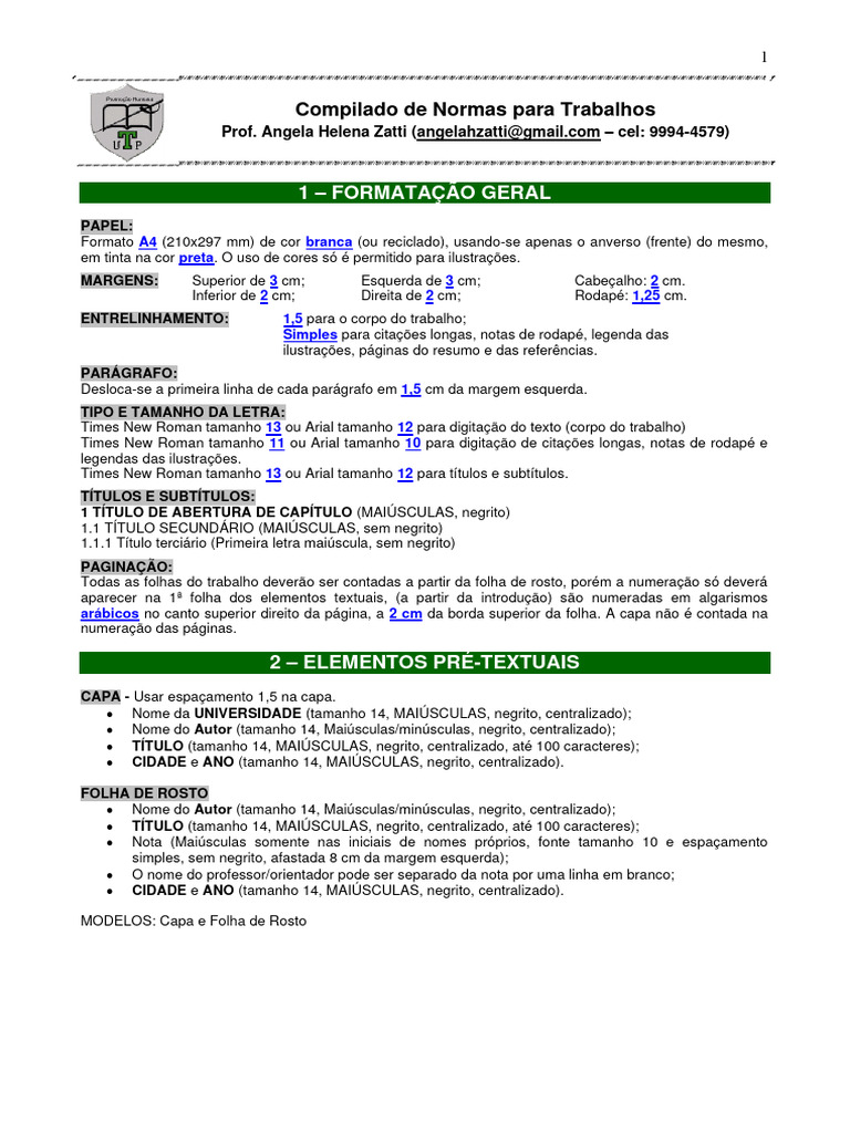 Normas ABNT para Trabalhos Acadêmicos | PDF | Citação | Abstract (resumo)