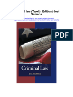 Criminal Law Twelth Edition Joel Samaha Full Chapter