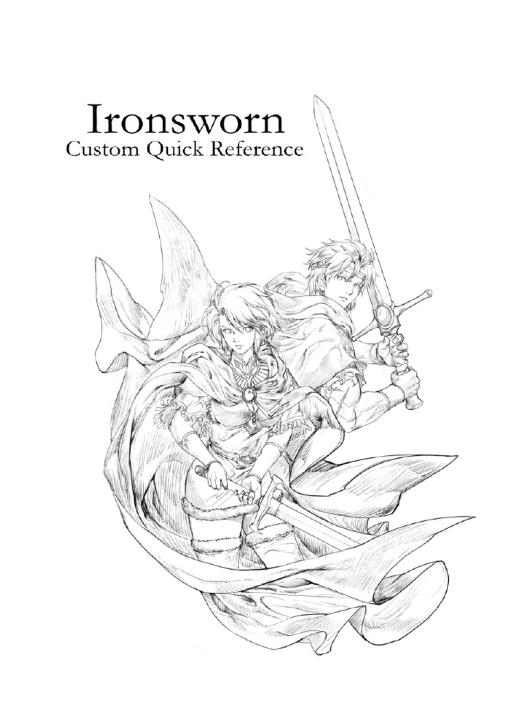 Ironsworn Custom Quick Reference PDF Odds