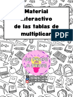 Material Interactivo Las Tablas de Multiplicar.