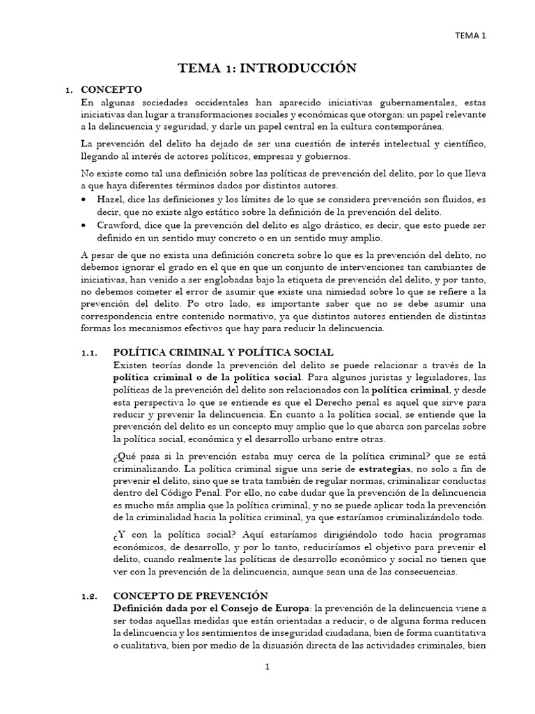 Prevención del Delito y Políticas Sociales | PDF | Castigos | Derecho penal