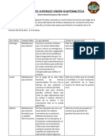 Informe de devocional  del 30 de agosto al 5 de Septiembre  2020