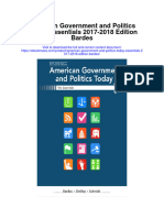American Government and Politics Today Essentials 2017 2018 Edition Bardes Full Chapter