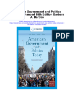 Download American Government And Politics Today Enhanced 18Th Edition Barbara A Bardes full chapter