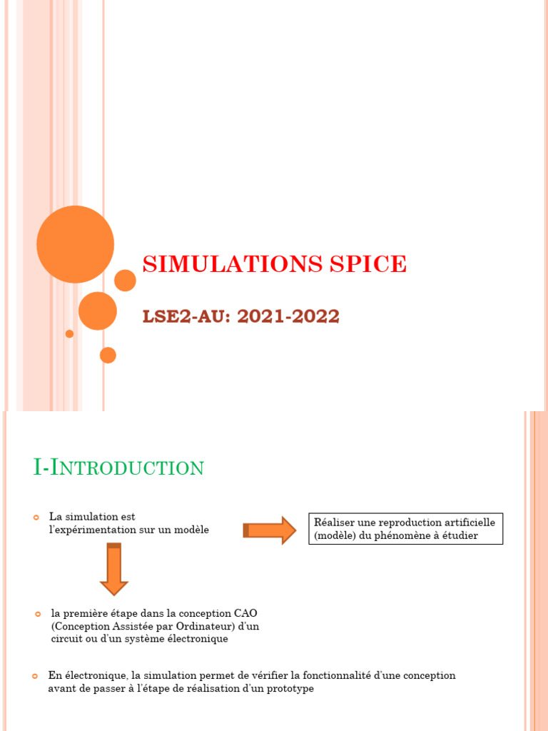 Simulations Électriques avec SPICE | PDF | Épice | Modulation de fréquence