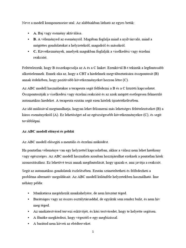 ABC Modell | PDF