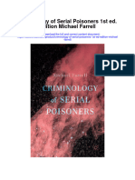 Criminology of Serial Poisoners 1St Ed Edition Michael Farrell Full Chapter