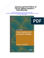 Crises Inquiries and The Politics of Blame 1St Ed Edition Sandra L Resodihardjo Full Chapter
