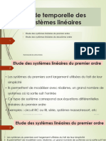 Etude Temporelle Des Systèmes Linéaires