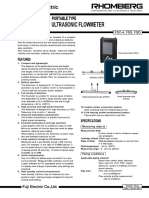 FUJI Portable Ultrasonic Flowmeter