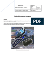 Alcolock with FM3316 installation instruction manual