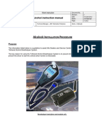 Alcolock With FM3316 Installation Instruction Manual