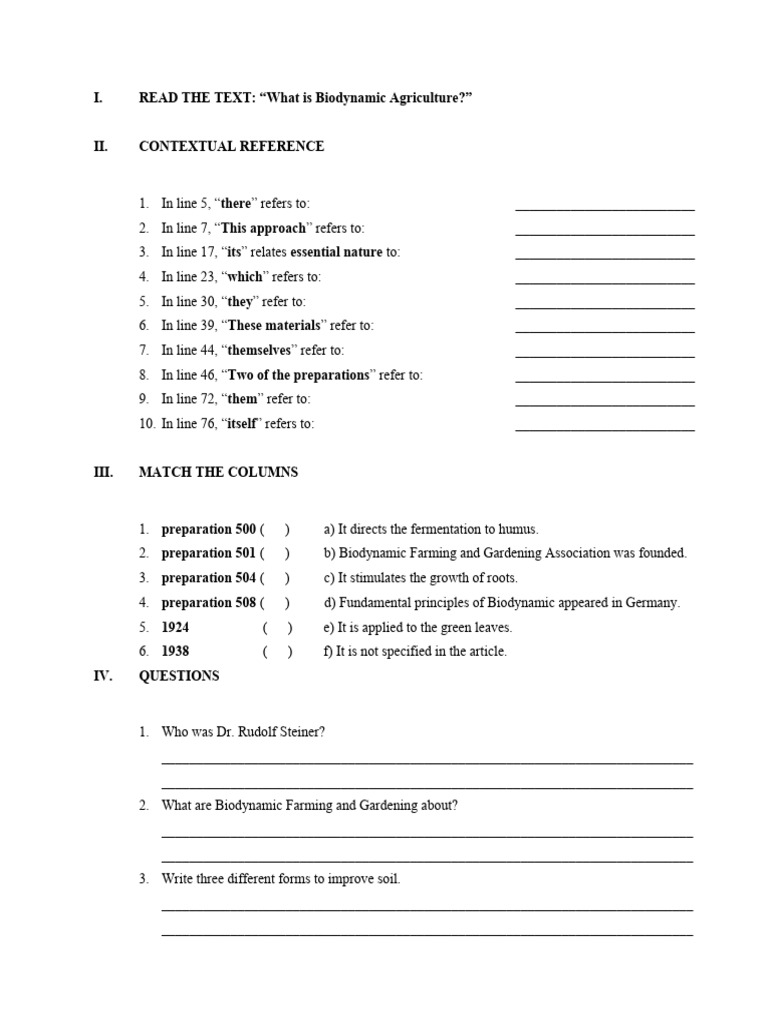 Biodynamic Agriculture Guide | PDF | Agriculture | Organic Farming